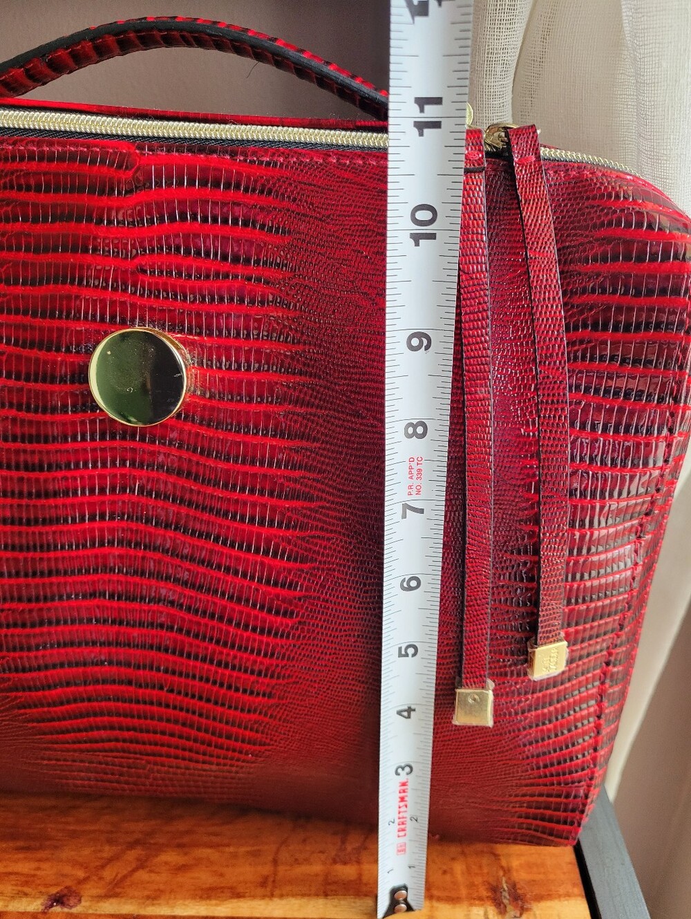 MINT Estee Lauder Large Red Cosmetic Make Up Travel Case Handle Square Zipper - Picture 3 of 8